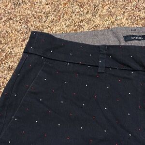 Nautica Women's Navy, Red, White Polka Dot Shorts Size 6 Patriotic